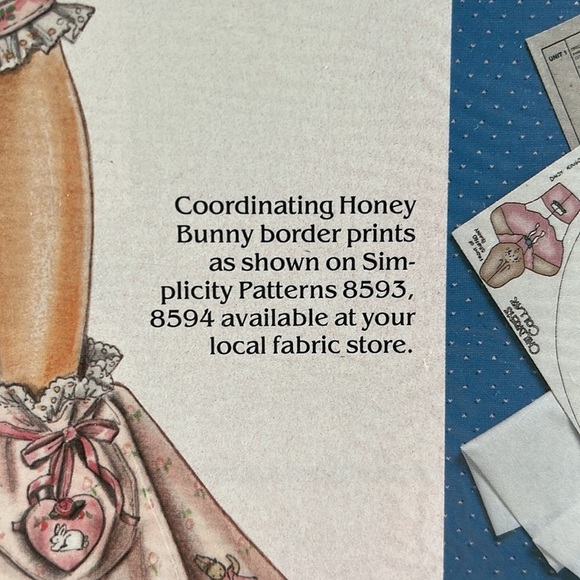 1988 Honey Bunny Kids Designer Collar‎ Kit Daisy Kingdom Ballerina Rose 5024 NEW - Picture 4 of 8